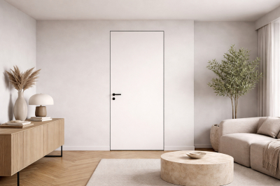 bezfalcové dveře v interiéru